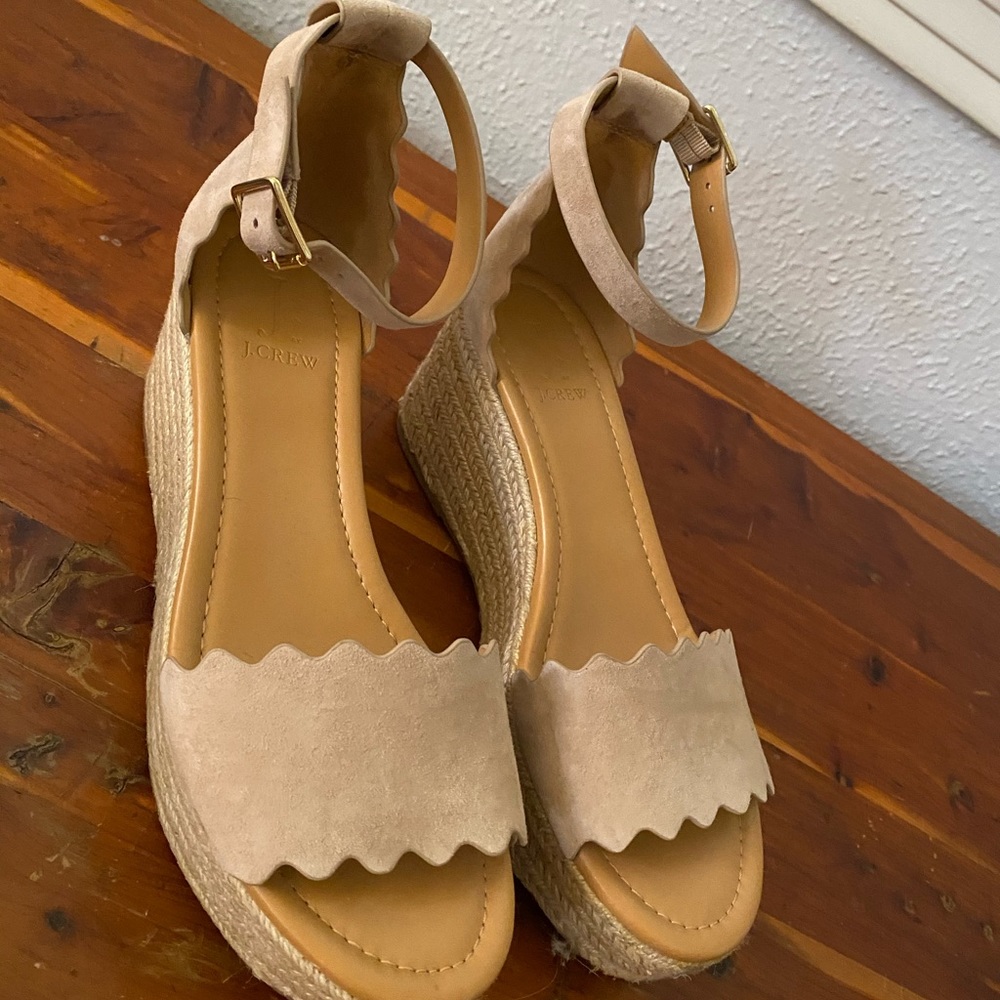 J. Crew women’s platform wedges size 7.5